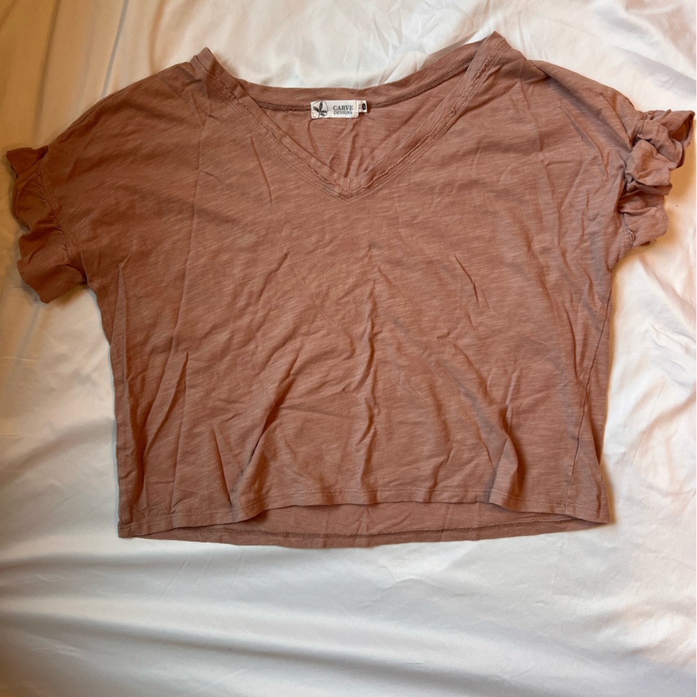 Carve Designs pink top.